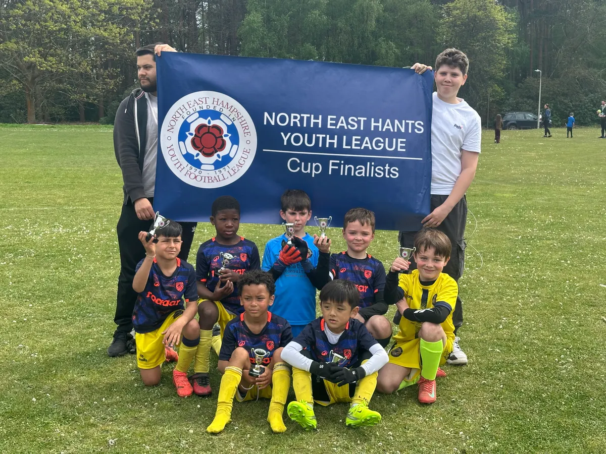 Cup finalists in the North East Hants Youth League