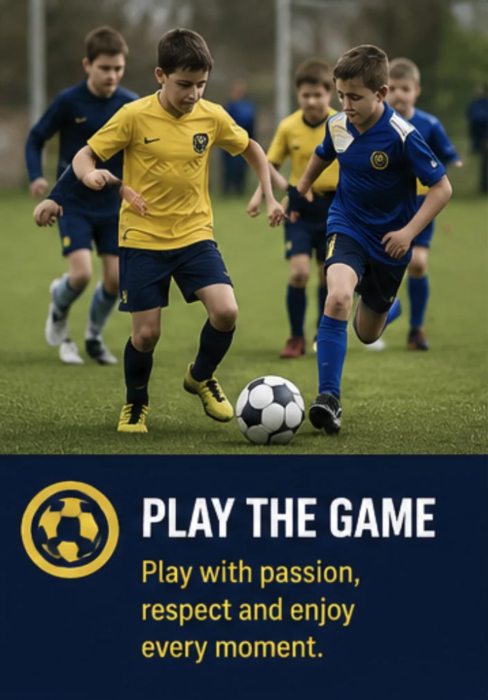 Play the game — play with passion, respect and enjoy every moment.